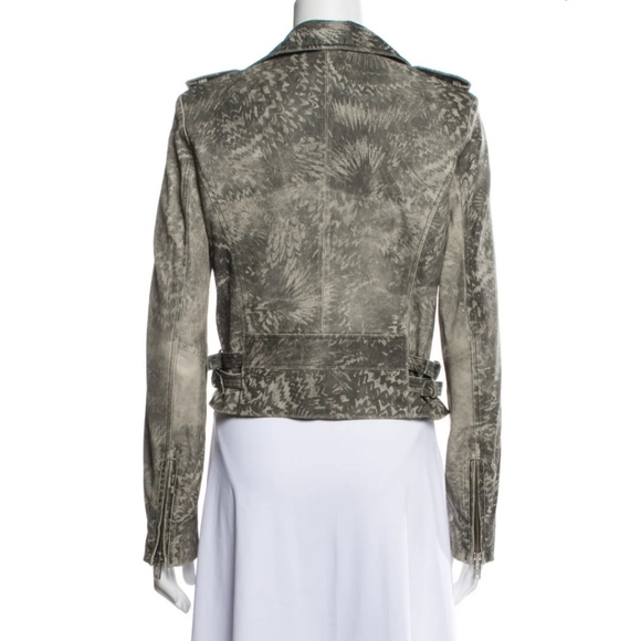 IRO pattern lamb leather medium moto jacket - Picture 3 of 5